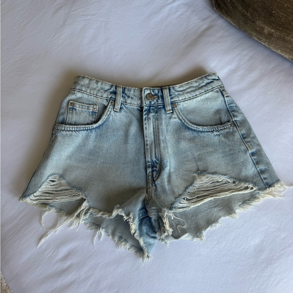 Distressed Denim Women's Shorts